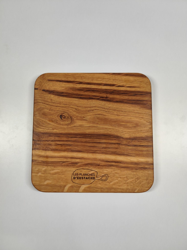 Dessous de plat en chêne carré 17x17