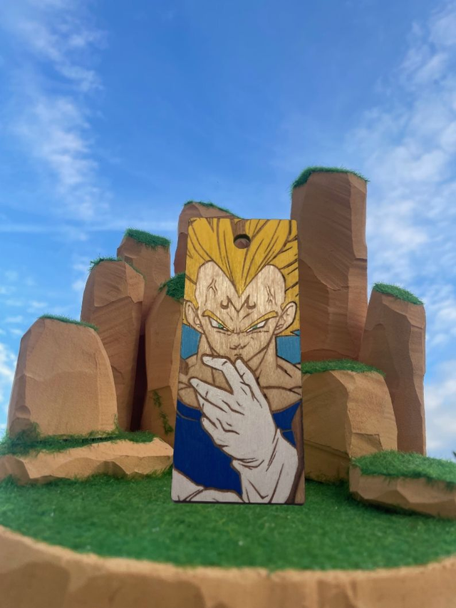 Marque page majin vegeta.