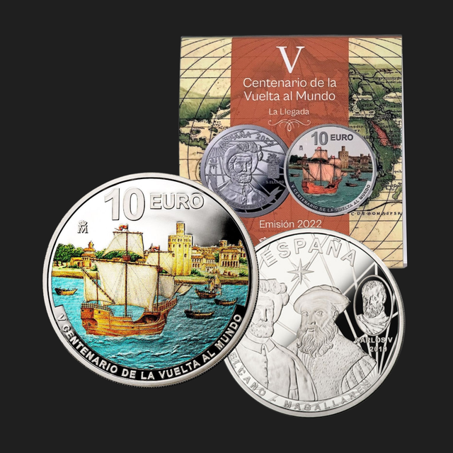 10€ - V Centenario de la vuelta al mundo (La llegada). 2022