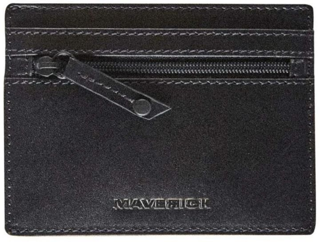 Maverick Portefeuille All Black 11.5 x 8.7 cm, noir