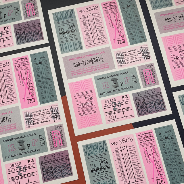 Ticket tae Ride | A3 Risograph Print