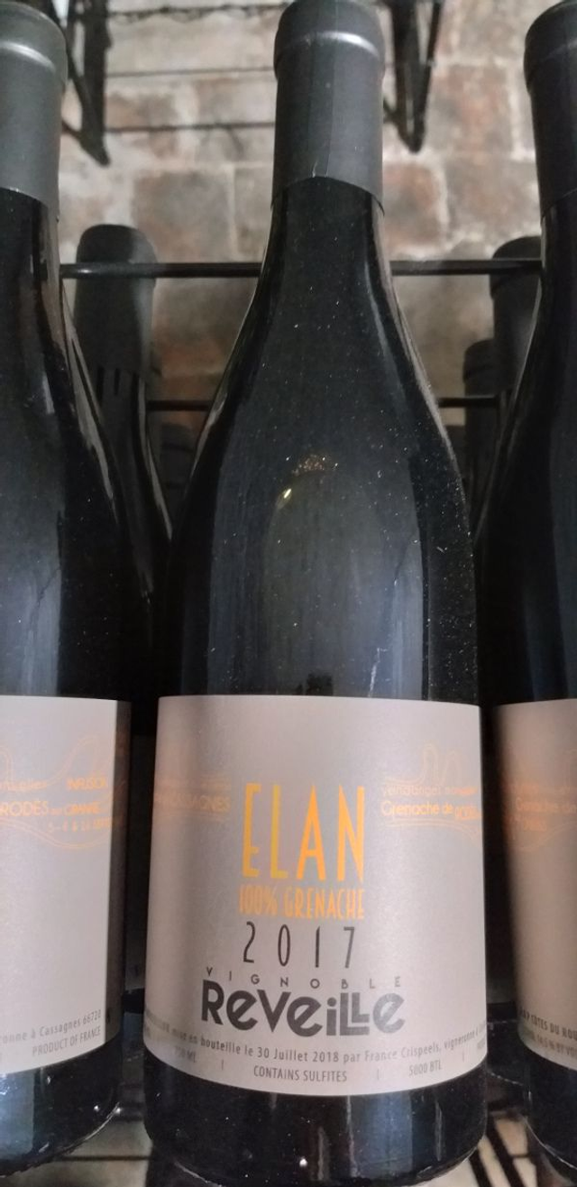 Elan 2017 - Rouge Sec Tranquille - Vignobles Réveille (France Crispeels)