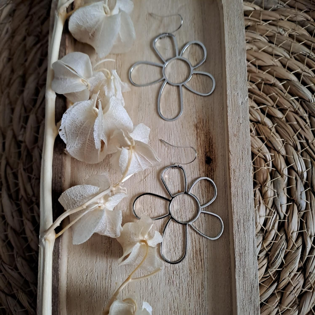 Boucles d'oreilles en forme de fleurs