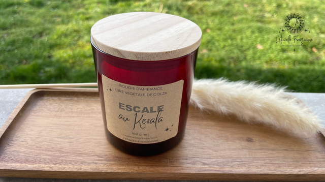 Bougie bois - Escale au Kerala