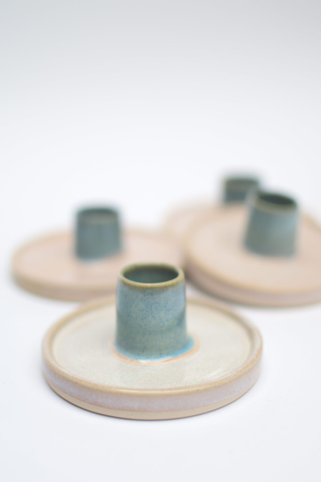 Candle Holder Ocean Blue