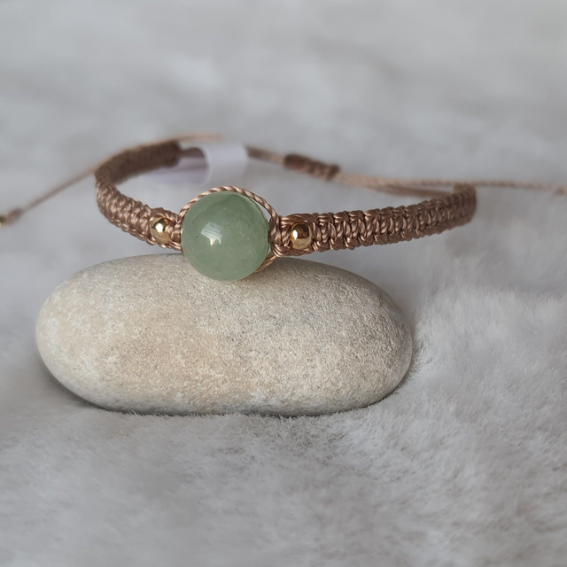 Bracelet femme 1 pierre "Aventurine Verte"