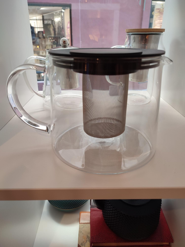 Théière verre/inox 1,5l