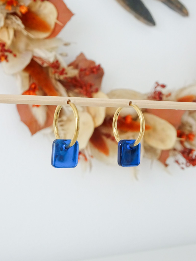 Mini Carré : Bleu transparent