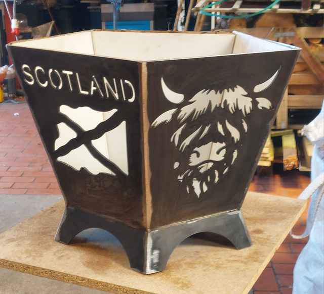 Pentagonal Scotland Firepit