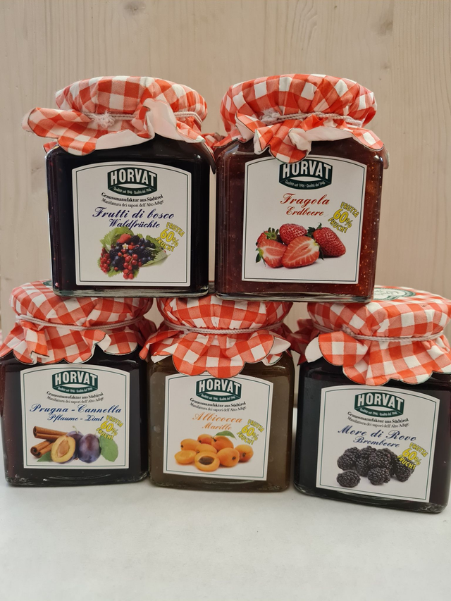 Confetture Horvat con il 60% di frutta 350gr
