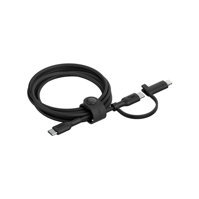 BELKIN BoostCharge Pro Cavo 2-in-1 USB-C e Lightning 1.5m (Nero)