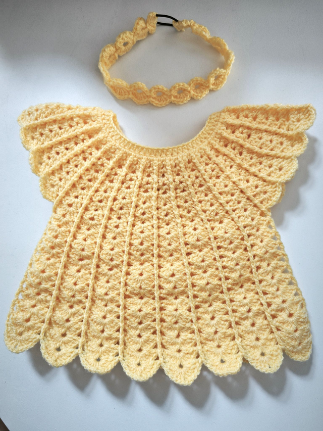 Top jaune 18 mois + head-band 