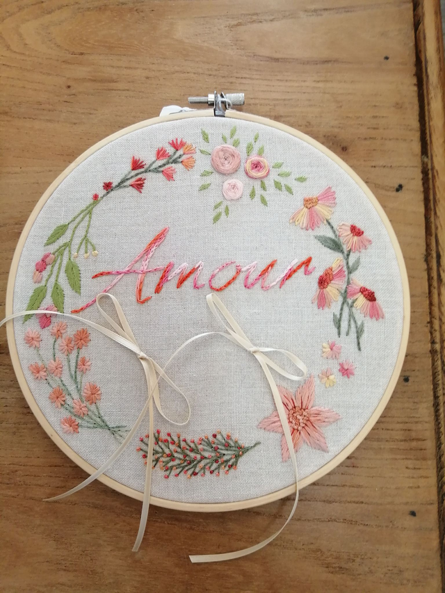 Tambour brodé Porte Alliances