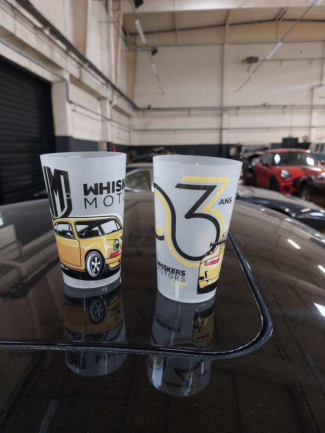 PACK de  6 GOBELETS WHISKERS MOTORS 