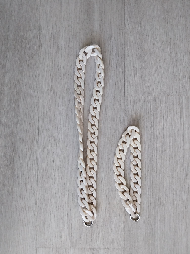 Chaîne de Téléphone Beige