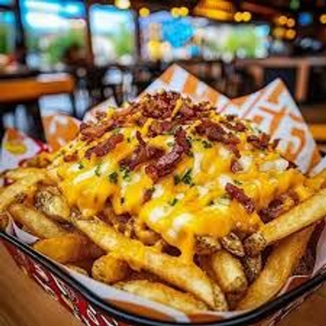 Bacon Rain Loaded Fries