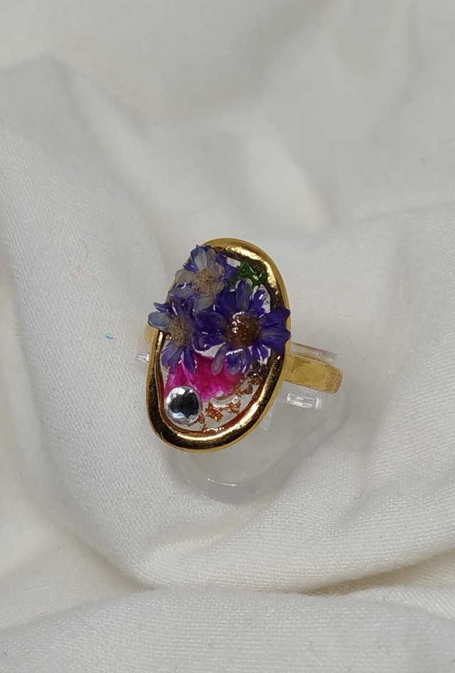 Bague Oriane coloris violet 