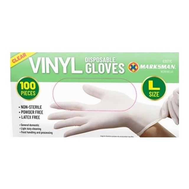 Marksman Clear Vinyl Gloves