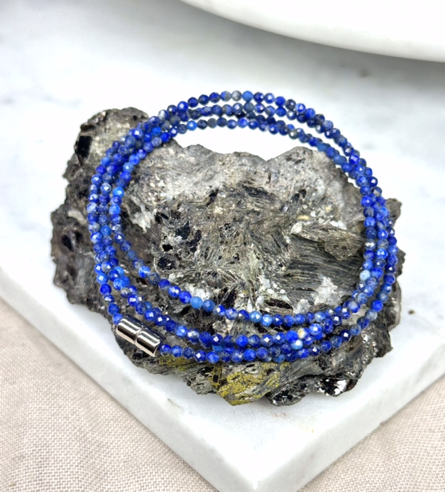 Lapis Lazuli Faceted Bracelet