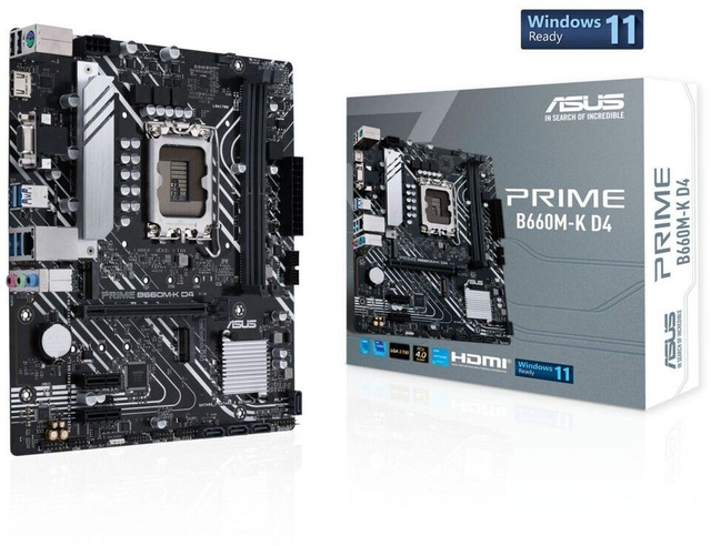 02.2.0054 – Scheda Madre ASUS Prime B660M‑K D4 – Micro‑ATX business per Intel 12ª/13ª/14ª Gen