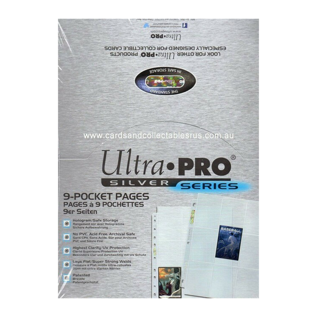 Ultra Pro Card Supplies Silver Series 9-Pocket Pages