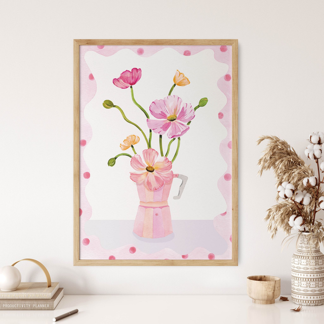 Illustration Print - Coffee Bouquet 