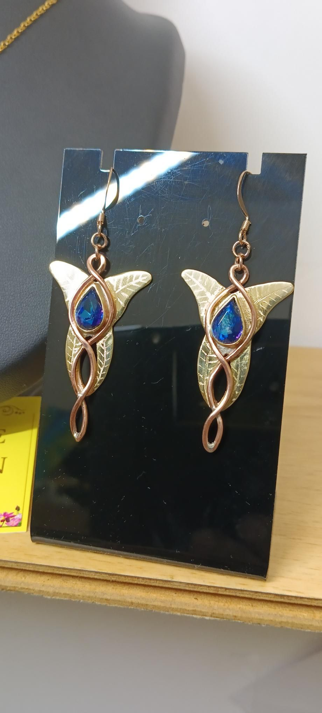 Boucles Ange cristal 