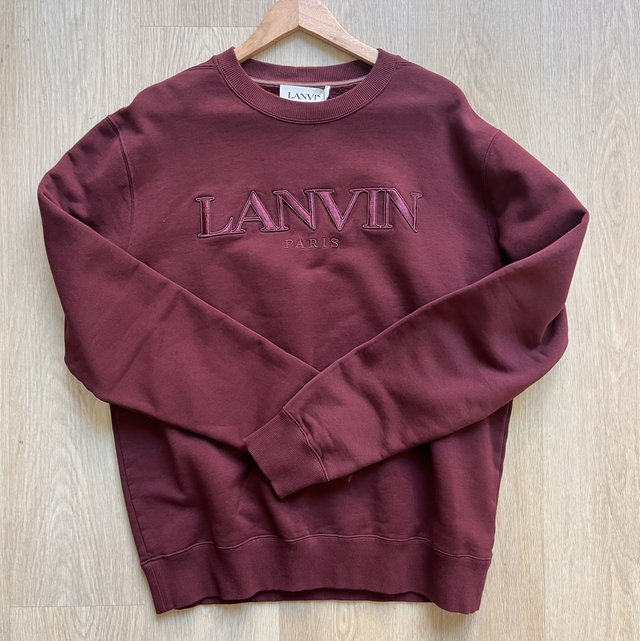 Lanvin Crewneck Bordeaux Size L - NEW