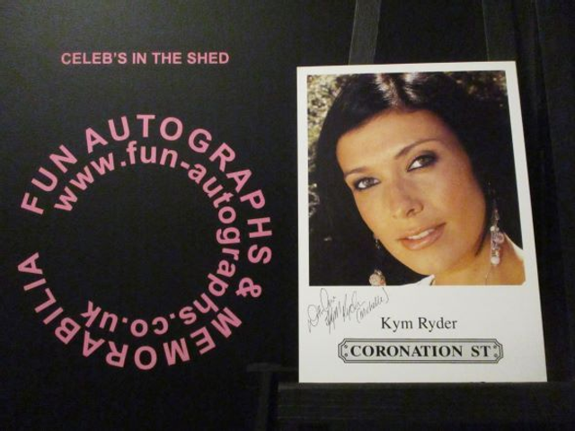 Kym Ryder (Michelle Connor) Original Coronation Street Pre-Print Cast Card