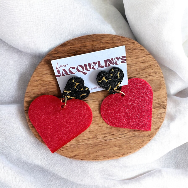 Boucles d’oreilles "Noir Désir"