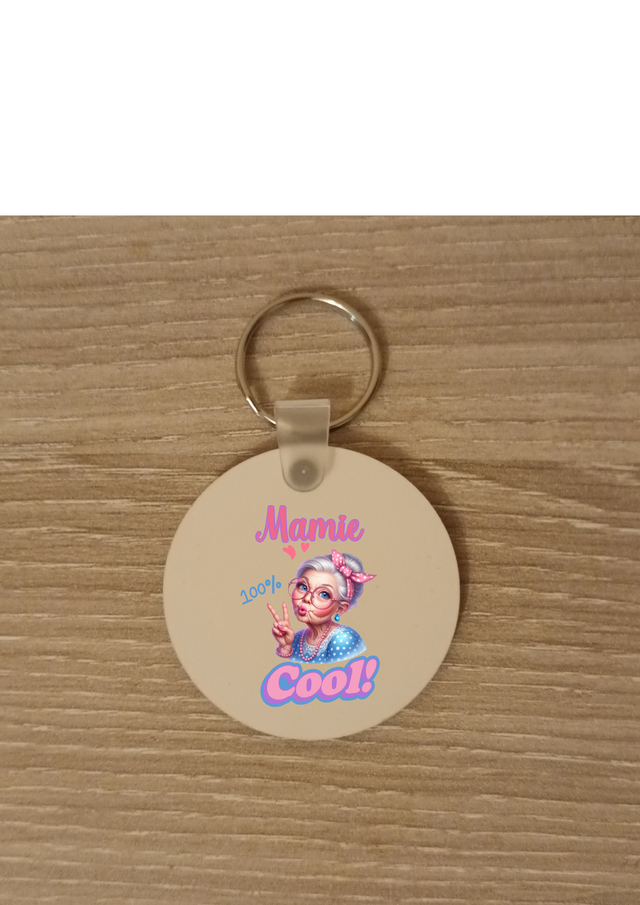 Porte clé mamie cool
