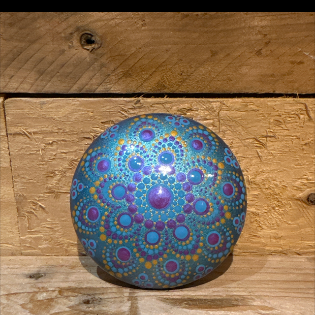 Hand Painted Paperweight 