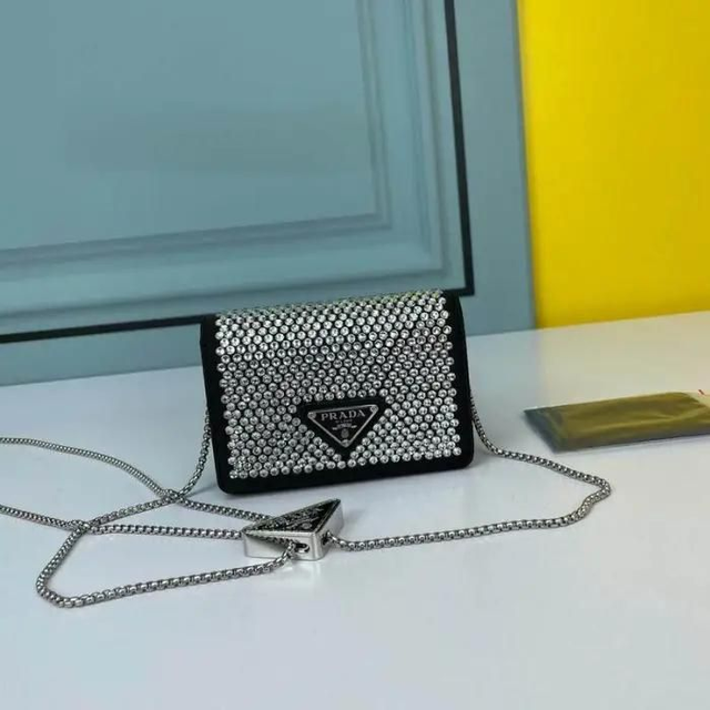 Sac   PRD à bandoulière et de soirée avec cristaux 13 x 5 x 10 cm