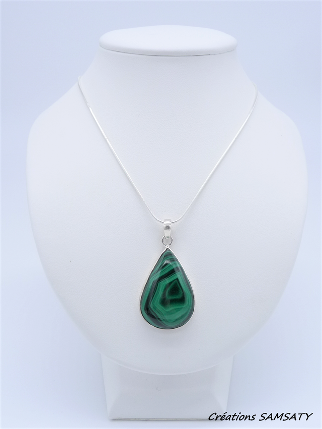 Pendentif en Malachite