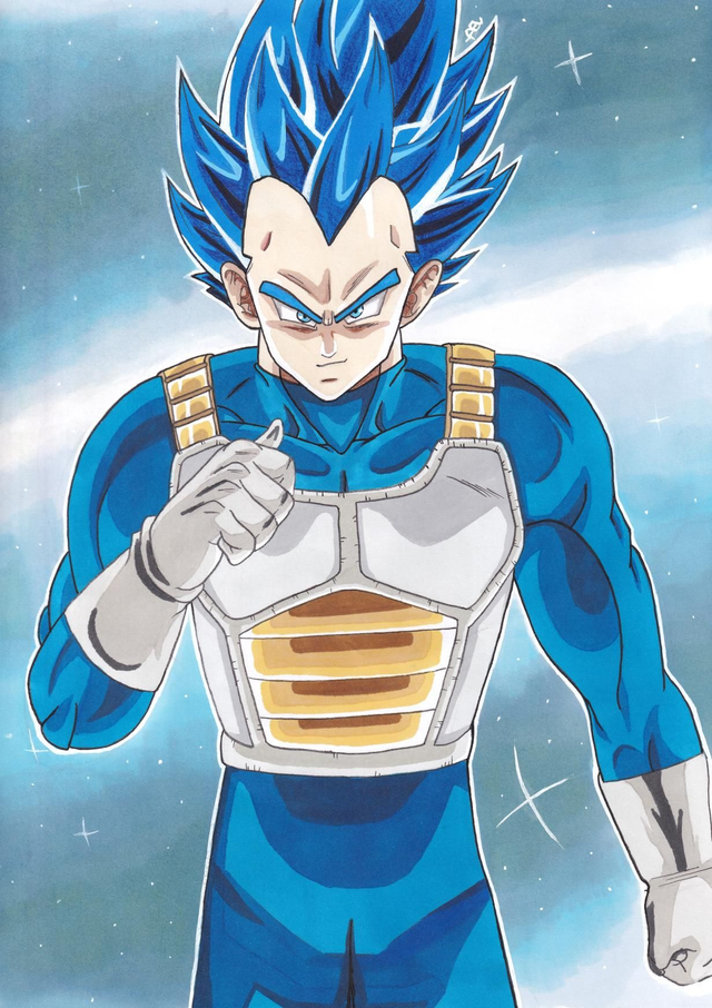Print DBS - Vegeta SSJ Blue
