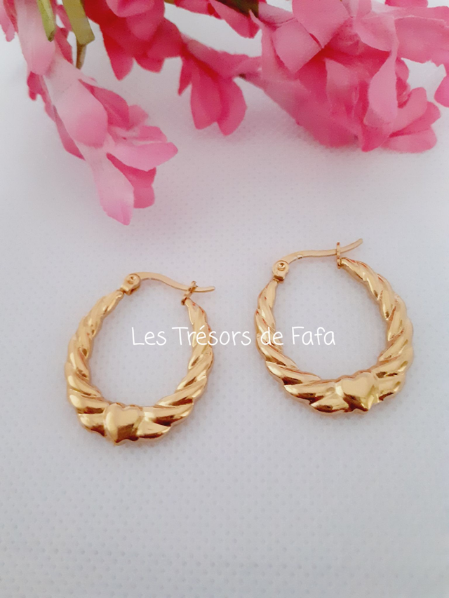 Boucles d'oreilles créoles 