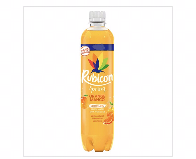 Rubicon Spring Orange Mango Sparkling Spring Water with Fruit Juice 500ml