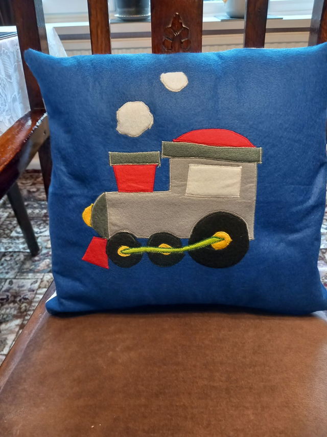 Train Cushion Cover
