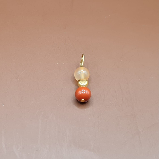 Pendentif Cornaline - jaspe rouge