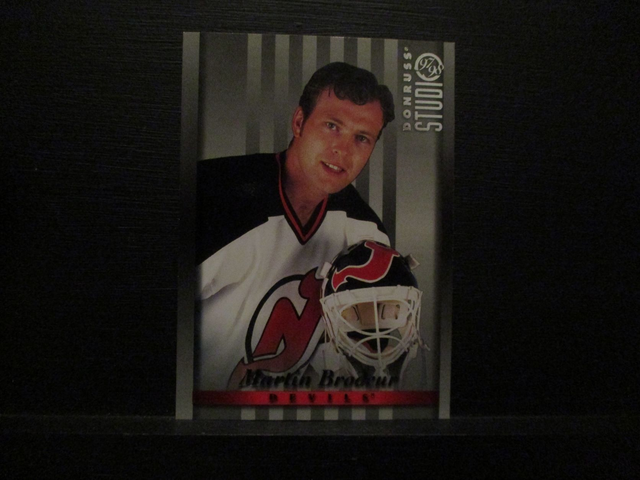 Martin Brodeur - NFL 1997 Donruss Studio Ice Hockey Original Trading Card #20