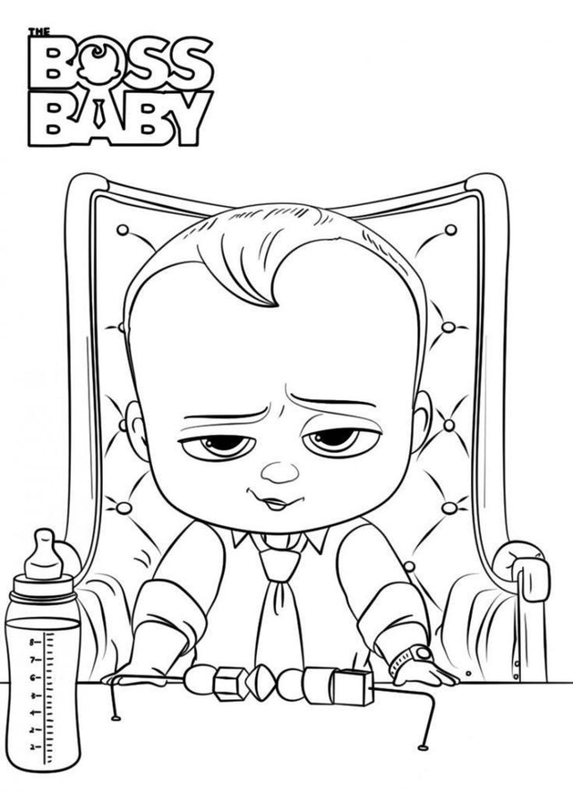 Boss Baby Pre-sketched Canvas