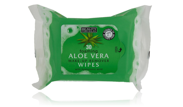 Beauty Formulas: Aloe Vera Make up Remover Wipes 25&#039;s