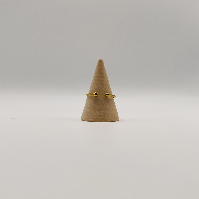 Bague Thelma - obsidienne
