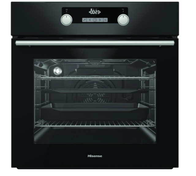 HISENSE BSA5221ABUK Electric Oven with Even Bake &amp; Steam Add - Black