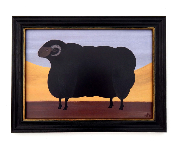 Framed Fine Art Print - Naive Prize Black Ram