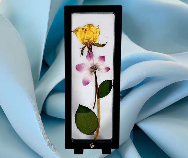 Petit Cadre a Posé 9 x 24 🌺 &quot;Écrin Floral&quot;