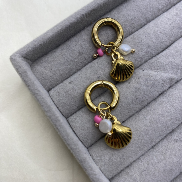 Boucles coquillage 