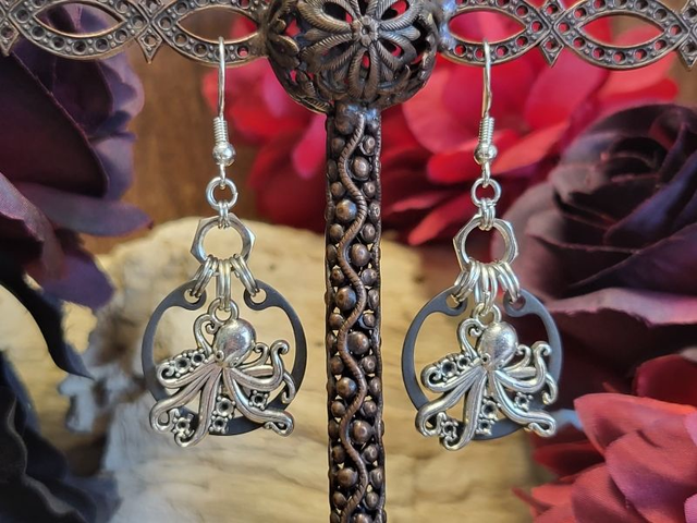 Boucles d'Oreilles Néo Circlips "Cercle Abyssal"