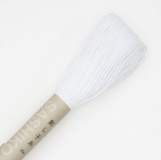 Fil Sashiko Blanc 20 m