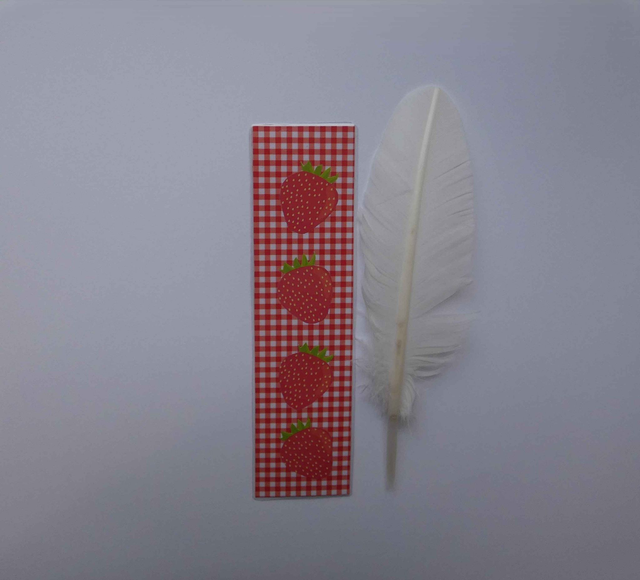 Le marque-page aux fraises